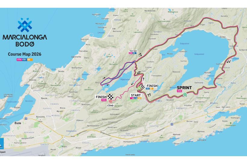 Løypekart Marcialonga Bodø
